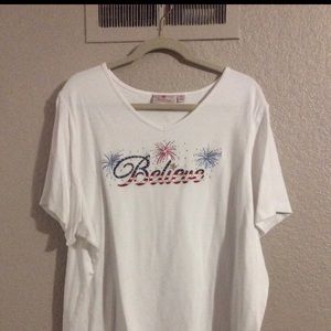 3x believe t-shirt